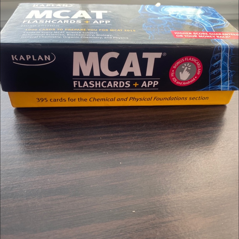 Mcat flashcards NWOT